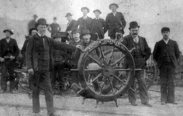 Men with Brother Jonathan Wheel